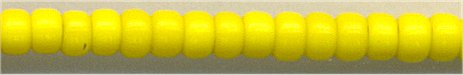 15-0404  Opaque Yellow   15° Seed bead