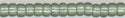 15-1630  Semi-Frosted Silver Lined Moss Green   15° Seed bead