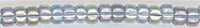 15-2440  Transparent Gray Rainbow Luster   15° Seed bead