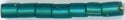 SB4-2425-f 4mm Cube -Matte Silver Lined Teal(3 inch tube)