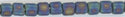 tr10-0401-fr      Miyuki Size 10 Triangle -  Matte Black AB 3 inch tube