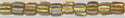 tr10-1126         Miyuki Size 10 Triangle -  Sparkling Topaz Lined Topaz AB 3 inch tube