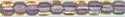 tr10-1167         Miyuki Size 10 Triangle -  Amethyst Lined Topaz Luster  3 inch tube