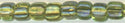 tr8-1813       Miyuki Size 8 Triangle -  Sparkling Lined Chartreuse AB