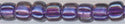 tr8-1835       Miyuki Size 8 Triangle -  Dark Violet Lined Amethyst