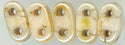 twb-013 Opaque Luster Picasso 2x6mm 2 Hole Bar Beads(50)