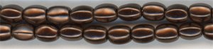 hop-006 Chocolate 6-sided Pellet Pearl (4x6 mm)