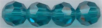 5000_6_005 ROUND 6mm Swarovski - Blue Zircon (10 crystals)