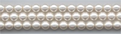 SP6-010 Pearl 6mm Swarovski - White Pearls (strand of 25)