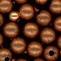 93-0401-08 -  Tierracast 3mm Round Metal Bead Antique Copper (pkg 50)
