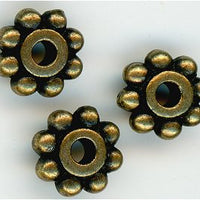 93-0407-27  -  Tierracast 6mm Beaded Spacer Brass (pkg 20)