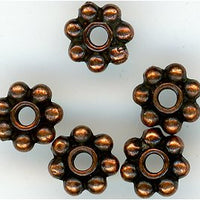 93-0408-18 - Tierracast 4mm Beaded Spacer Antique Copper (pkg 50)