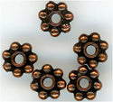 93-0408-18 - Tierracast 4mm Beaded Spacer Antique Copper (pkg 50)