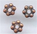 93-0418-18 Antique Copper 3mm Beaded Spacer (pkg 50)