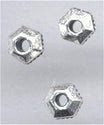 93-0422-12 Antique Silver 3mm Faceted Spacer (pkg 50)