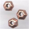 93-0422-18 Antique Copper 3mm Faceted Spacer (pkg 50)