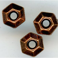 93-0423-18 - Tierracast 5mm Faceted Spacer Antique Copper (pkg 20)