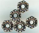 93-0425-12 - Tierracast Small Turkish Bead 4mm Antique Gold (pkg 10)