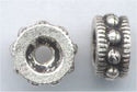 93-0426-12 Antique Silver 4mm Rococo Spacer (pkg 10)