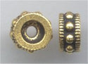 93-0426-26 Antique Gold 4mm Rococo Spacer (pkg 10)