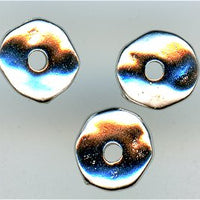 93-0436-61 -  Tierracast 7mm Nugget Rhodium Silver (pkg 20)