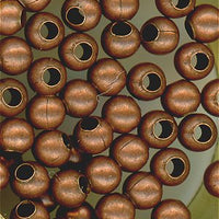 93-0802-08 -  Tierracast 2mm Round Bead, Antiqued. Antique Copper (pkg 50)