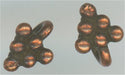 94-2166-18  Tierracast  Small Beaded Pyramid Charm Antique Copper (pkg 10)