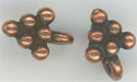 94-2167-18  Tierracast  Beaded Pyramid Charm Antique Copper (pkg 5)