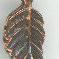 94-2178-18  Tierracast  Birch Leaf Drop Charm Antique Copper (pkg 5) Height: 15mm Width: 6.75mm Loop ID: 1.25mm