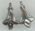 94-2189-12  Tierracast  Lily Charm Antique Silver (pkg 2)