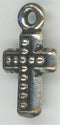 94-2195-12  Tierracast  Beaded Cross Antique Silver (pkg 1) Height: 15mm Width: 7.5mm Loop ID: 1.25mm