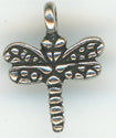 94-2208-12  Tierracast  Dragonfly Charm Antique Silver (pkg 1) Height: 15mm Width: 11.75mm Loop ID: 1.25mm