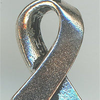94-2216-12  Tierracast  Awareness Ribbon 16mm Antique Silver (pkg 2) Height: 17mm Width: 7.25mm Loop ID: 2mm
