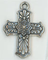 94-2321-12  Tierracast  Talavera Cross Antique Silver (pkg 1) Height: 29.25mm Width: 21.25mm Loop ID: 2mm