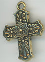 94-2321-26  Tierracast  Talavera Cross Antique Gold (pkg 1) Height: 29.25mm Width: 21.25mm Loop ID: 2mm