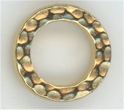 94-3085-25 Bright Gold Small Hammertone Ring (4)