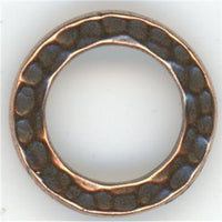 94-3086-18 Antique Copper Medium Hammertone ring (4)