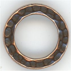 94-3086-18 Antique Copper Medium Hammertone ring (4)