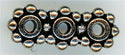 94-3125-12 - Tierracast 3 Hole Spacer Bar Antique Silver (pkg 2)