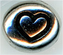 94-5115-60 -  Tierracast Heart Bead Silver (pkg 1)