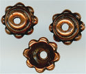 94-5571-18 - Tierracast <B>5mm Beaded Bead Cap - Antique Copper </B> (10)