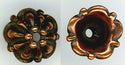 94-5576-18 - Tierracast <B>8mm Tiffany Bead Cap - Antique Copper </B> (4)