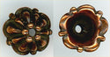 94-5576-18 - Tierracast <B>8mm Tiffany Bead Cap - Antique Copper </B> (4)