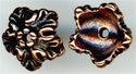 94-5579-18 - Tierracast <B>10mm Oak Leaf Bead Cap - Antique Copper </B> (4)