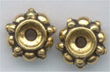 94-5580-26 Antique Gold 6.5mm Turkish Spacer Bead (pkg 5)