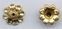 94-5589-26 Scalloped Beadcap - Antique Gold (pkg 2)