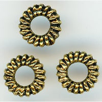 94-5595-26  -  Tierracast Small Coiled Ring Antique Gold (pkg 10)