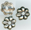 94-5598-12 - Tierracast <B>5mm Petal Bead Cap - Antique Silver </B> (10)
