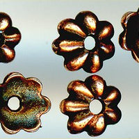 94-5598-18 - Tierracast <B>5mm Petal Bead Cap - Antique Copper </B> (10)