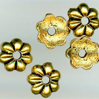 94-5598-26 - Tierracast <B>5mm Petal Bead Cap - Antique Gold </B> (10)